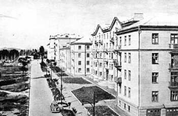 Улица Южноукраинская в 1955 году.