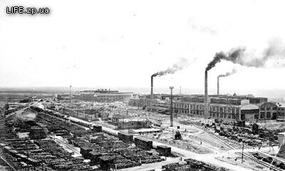 1933 год. Панорама строительства Запорожского индустриального комплекса (в районе нынешнего завода огнеупоров)