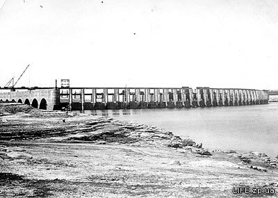 Строящейся ГЭС в 1946 году