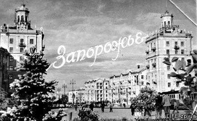 Проспект Ленина в районе нынешней площади Поляка, 1955 год