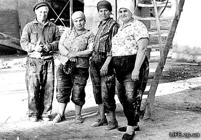 Работники завода силикатного кирпича, 1964 год