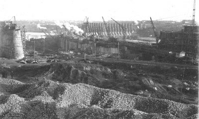 Уникальные фотографии строительства плотины ДнепроГЭС, 1929 год