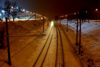 Железная дорога зимой 2012