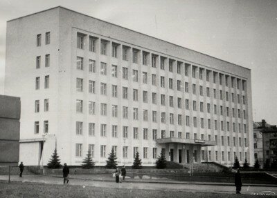 Строительство областной библиотеки Горького, 1968 год