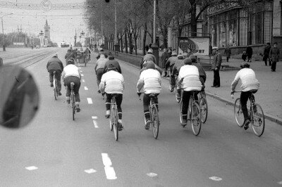 Велодень в Запорожье 40 лет назад