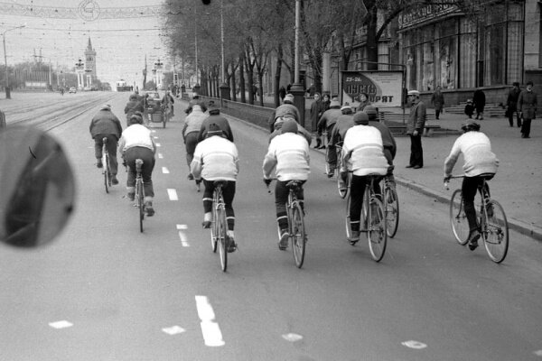 Велодень в Запорожье (1970 год)