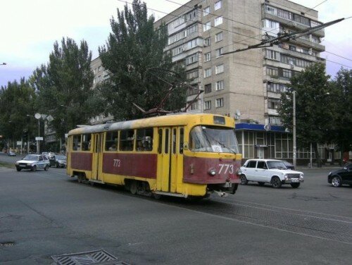 Трамвай № 773, 1985 года выпуска.