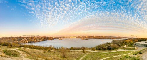 Панорама плотины ДнепроГЭС