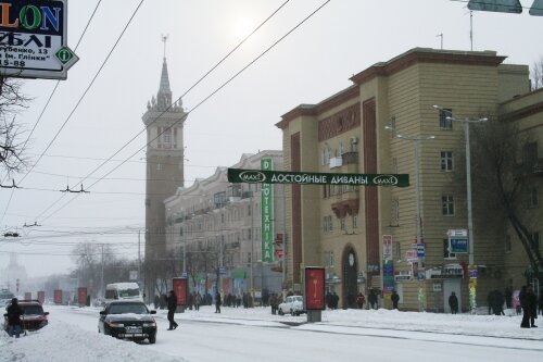 Снегопад в Запорожье: город замело снегом