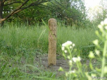 Деревянный идол. о.Хортица. Май 2008г.