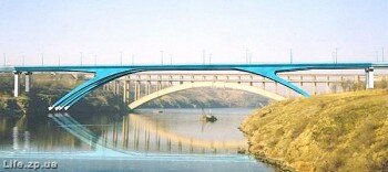 Мост соединяющий Хортицу и Бабурку