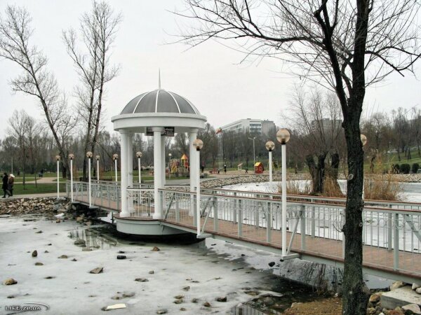Фото мостика в новом парке