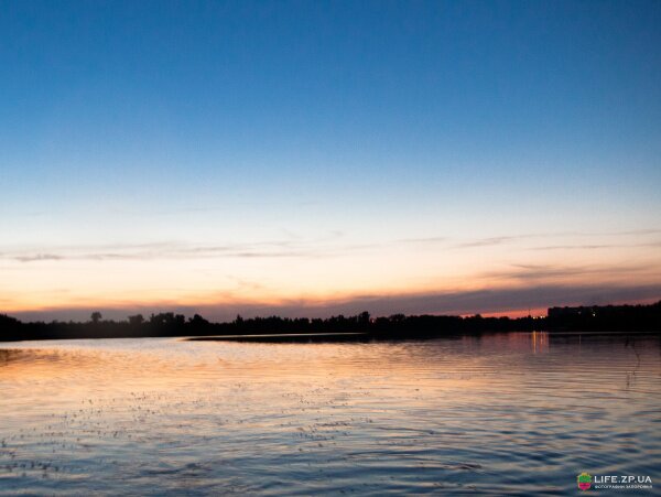 Озеро Кушугум на закате