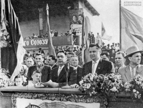 Митинг на стадионе имени «Комсомольской правды», 1958 год