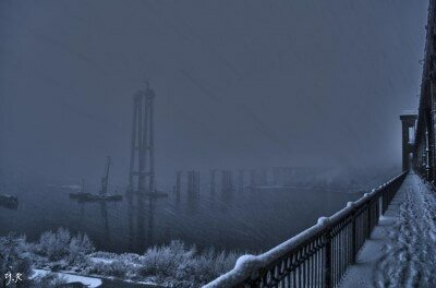 Первый снегопад - 29 ноября 2014 года, мосты