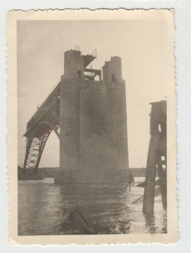 Взорванный в годы войны мост Стрелецкого, 1941 год