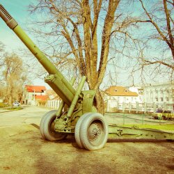 152 мм гаубица-пушка МЛ-20 времен Великой Отечественной войны
