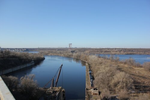 Нижний подходный канал Запорожского гидроузла