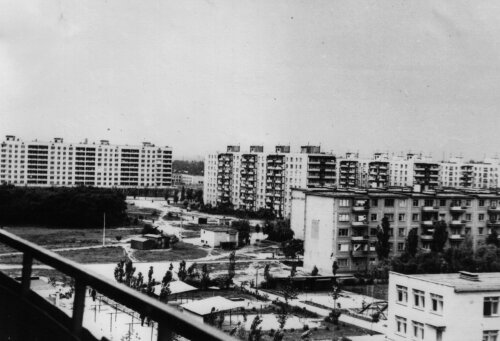 Строительство Шевченковского района в 70-е годы (1975 год)