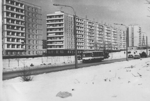 Строительство Шевченковского района в 70-е годы (1975 год)