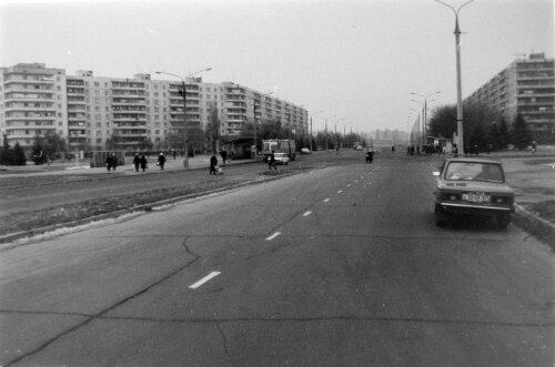 Улица Лахтинская в 1984 году