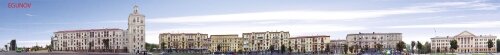 Панорама зданий по проспекту Ленина